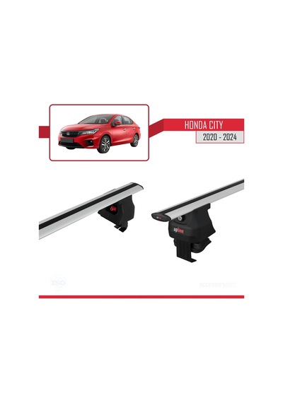 Honda City 2020 Ve Sonrası İle Uyumlu Ace-4 Ara Atkı Tavan Barı Gri