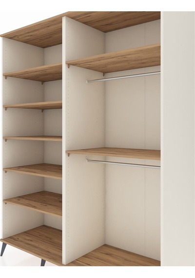 Kronos Gardrop 7 Raflı 2 Askılı 176x59x221 Aytaşı-çam Çam Kronos Gardrop 7 Raflı 2 Askılı 176x59x221 Aytaşı-çam Çam