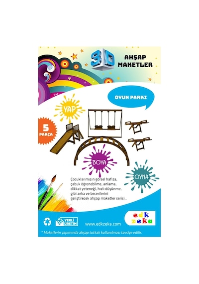 Ahşap Maket Park Boya Ve Fırça