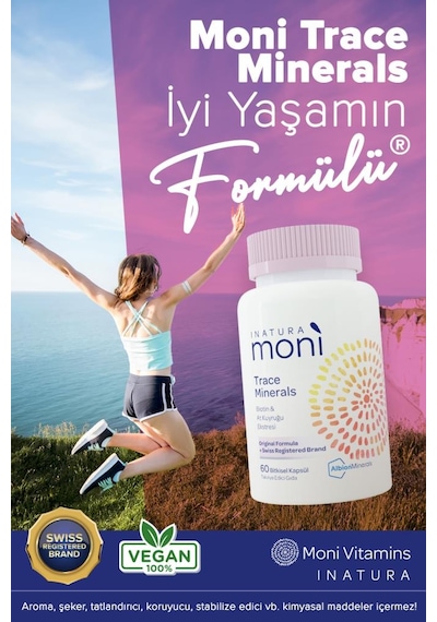 Inatura Moni Trace Minerals Biotin & At Kuyruğu Ekstresi 120 Kapsül