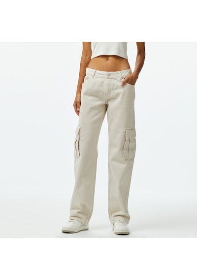 Tommy Hilfiger Tommy Jeans Sophie Denim Kadın Krem Pantolon Düz Dw0dw19033 Krem