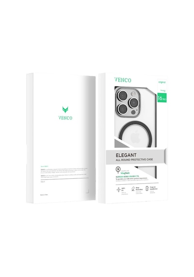 Venco Apple iPhone Uyumlu 16 Pro Max Joly Magsafe Kapak - Siyah İtdark46921