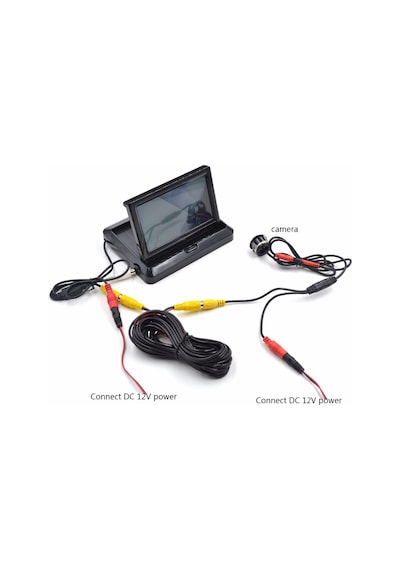 Audiomax Katlanır 4.3 İnch Ekran+Geri Vites Kamerası