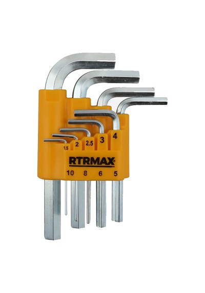Rtrmax Kısa Allen Anahtar Takım 9'lu RH03851