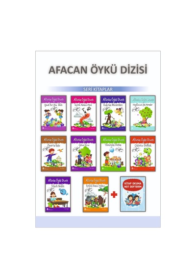 2.Sınıflar için Afacan Öykü Dizisi + Kitap Okuma Not Defterim