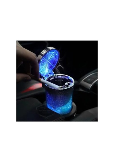 Kapaklı Spor Araç İçi Küllük, 7 Renkli Rgb Işıklı