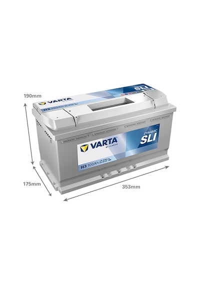 Varta H3 12v 100 Ah 830a Dynamic Slı Akü Üretim Yılı: 2026