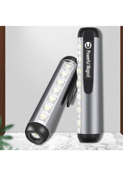 Sge Teknoloji Cob Led Mıknatıslı Led El Feneri Işık Siyah
