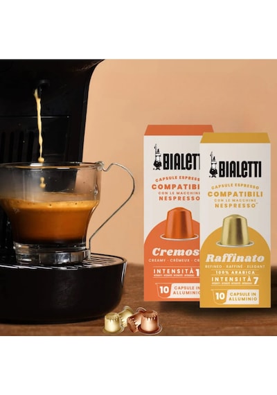 Bialetti Nespresso Uyumlu Kapsül Kahve Cremoso Ve Raffinato 20 Adet Kapsül Kahve