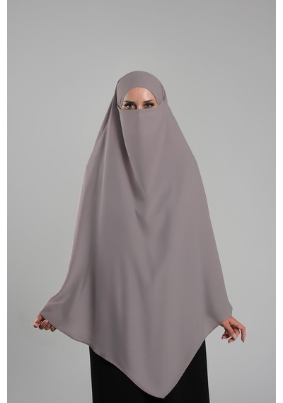 Hürrem Bone Vizon Pratik Hazır Geçmeli Tesettür Eşarp Krep Bağcıklı Sufle Hijab 2313 10