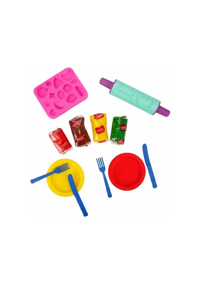 Sunman 2015 Oyun Hamuru 4x50gr Set Süper Burger Çok  Renkli