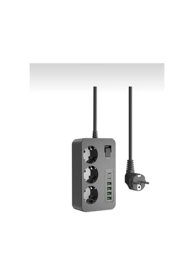Çoklu Priz, 3 Ac Soket + 5 Usb Portu 0