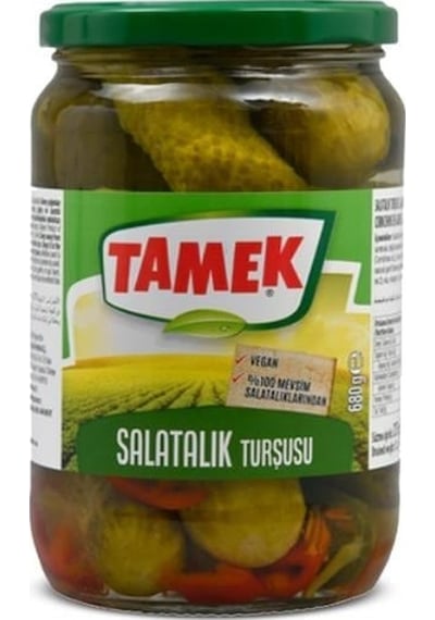 Tamek Salatalık Turşusu 680 Gr Cam X 2 Adet