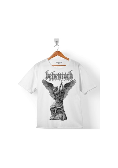 Behemoth Baphomet Logo Black Metal Koyun Öldürme Çocuk Tişört 001