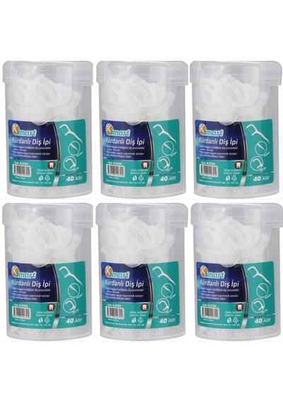 Ksmart Kürdanlı Diş İpi 6 x 40'lı