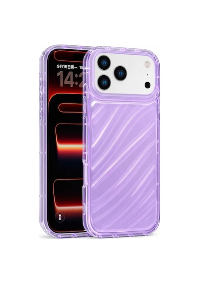 Apple Uyumlu iPhone 17 Pro Max Telefon Kılıfı Kamera Çıkıntılı Kabartmalı Parlak Desenli Darbe Emici Silikon Kılıf Mor Apple Uyumlu iPhone 17 Pro Max Telefon Kılıfı Kamera Çıkıntılı Kabartmalı Parlak Desenli Darbe Emici Silikon Kılıf Mor