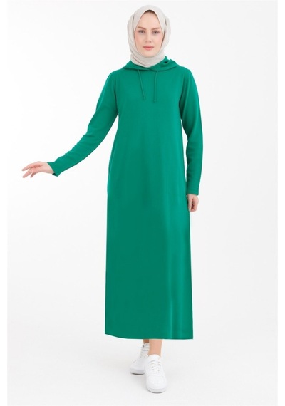 Armine Trend Triko Elbise 22KD902 Netfi Yeşil