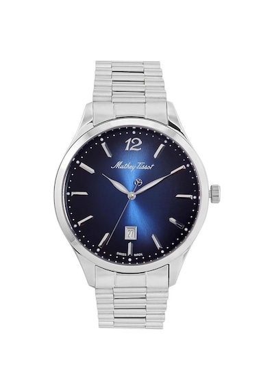 Mathey Tissot H411mabu Swiss Made Çizilmez Safir Cam Metalik Erkek Kol Saati