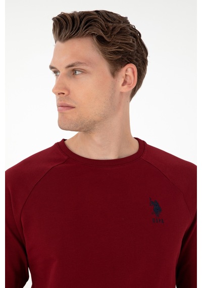 U.s. Polo Assn. Erkek Bordo Sweatshirt 50289030-vr014 Bordo