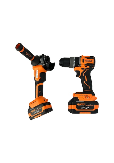 Rico 028-RE0040 Şarjlı Darbeli Matkap + 4AH 20V Şarjlı Avuç İçi Taşlama Seti