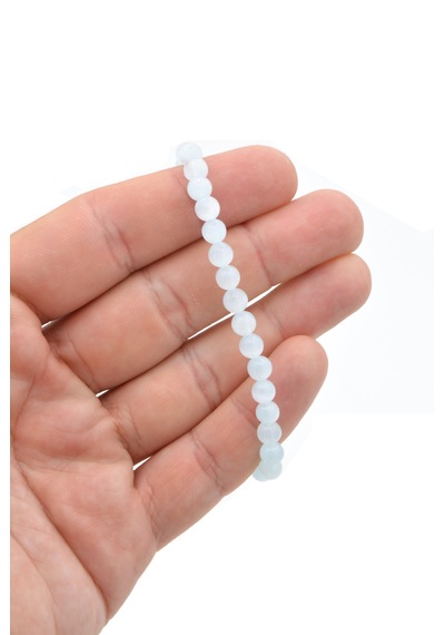 Murty99 Hakiki Doğal Hemimorfit Taşı Bileklik 6 Mm Mavi