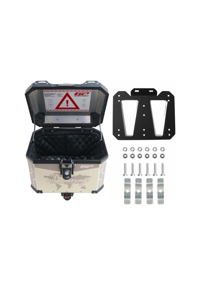 Gp Kompozit Dsn02 Universal 37 Lt Desenli Alüminyum Motosiklet Çantası Diğer