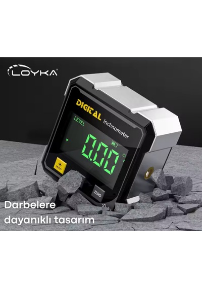 Loyka 5521 Dijital Eğim Ölçer Mıknatıslı Çift Çizgi Lazerli