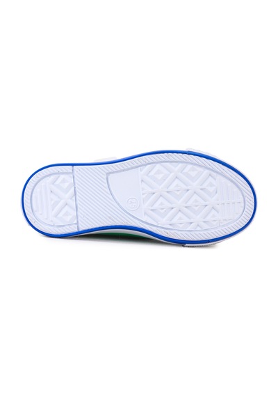 Kiko Kids Linen Cırtlı Erkek Bebek Keten Spor Ayakkabı Yeşil