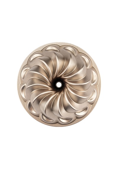 Emsan Golden Flora Döküm Kek Kalıbı 25 Cm Gold
