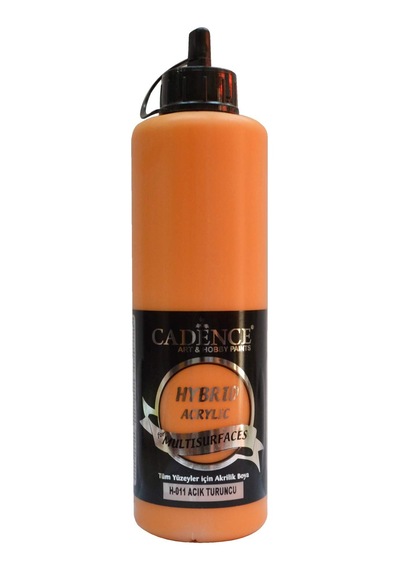 Cadence Hybrid Multisurface Akrilik Boya 500 Ml. H-011 Açık Turuncu 0,15 L