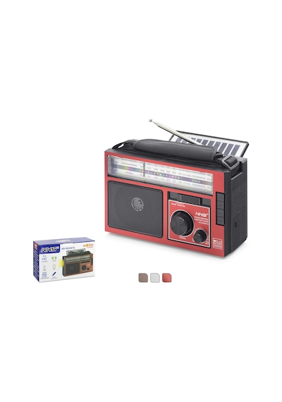Nns Ns9952bts Bluetooth Nostaljik Fm Radyo Tws Usb Tf Solar Şarjlı 5w Taşınabilir Hoparlör