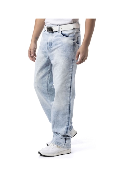 Erkek Baggy Fit Rahat Kesim Streetwear Tarz Pantolon Cd903 Buz Mavisi