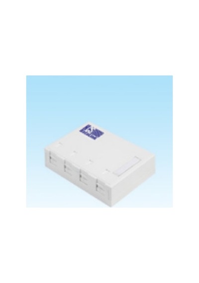 Hcs Wmm-00403 4 Port Sıva Üstü Priz Kutusu Boş, Toz Kapaklı