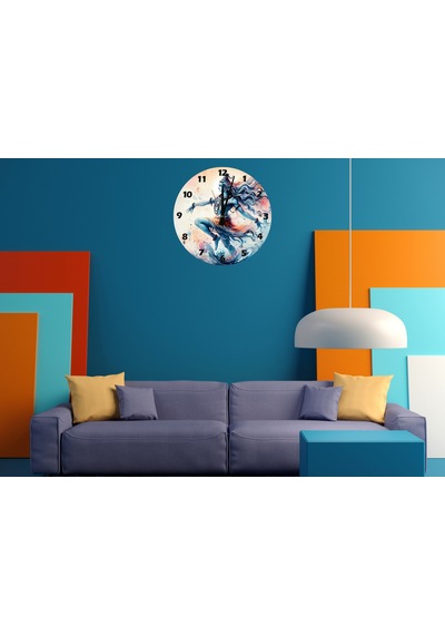 Ti-play Krıa 30x30cm Akrilik Dekoratif Modern Duvar Saati ÇOk Renkli
