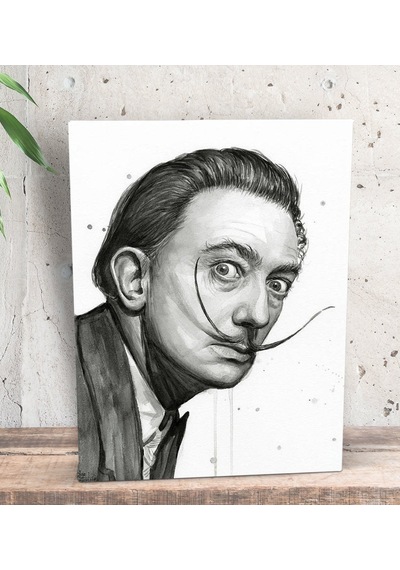 Bk Gift Salvador Dali Tasarımlı Dekoratif Mini Kanvas Tablo 15x20