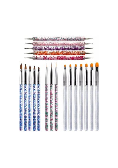 Nail Art Akrilik Jel Tırnak Fırça Seti 20li