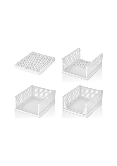 Ayrex 3 Adet Kayar Raf Elbise Dolap İçi Organizeri, Mutfak, Banyo, Çocuk Odası, Garaj Ve Ardiye İçin Üst Üste Diz Diğer