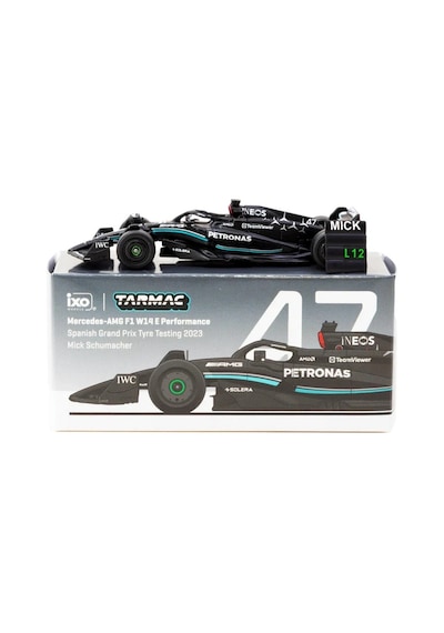 Eco Lounge 1/64 Mercedes-amg F1 W14 E Performance Spanish Grand Prix Tyre Testing 2023 Mick Schumacher