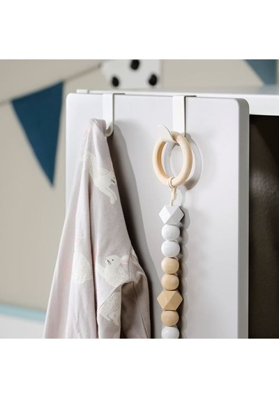 Ikea Lätthet Kanca Ve Klips, Beyaz, 2 Adet