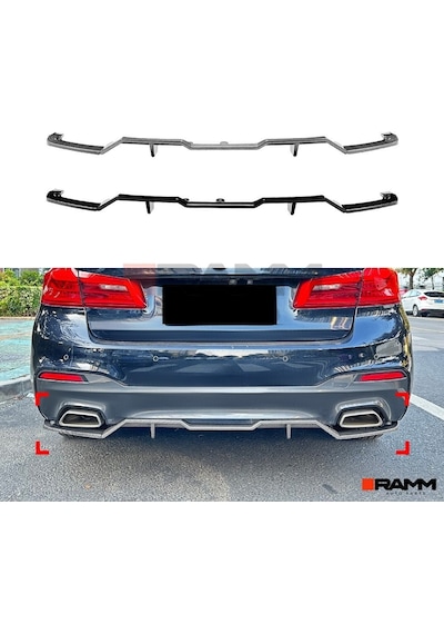 Bmw G30 M Sport Difüzör Parlak Siyah