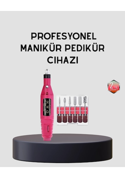 Hubrendy Tekno Tırnak Matkap Makinesi Profesyonel Manikür Pedikür Cihazı, Ayarlanabilir Hız Ve Ses