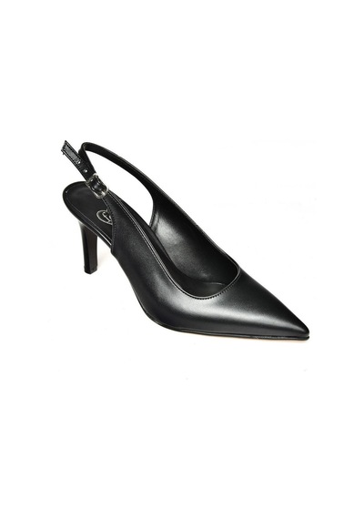 Fox Shoes S654071709 Siyah İnce Topuklu Kadın Ayakkabı Siyah