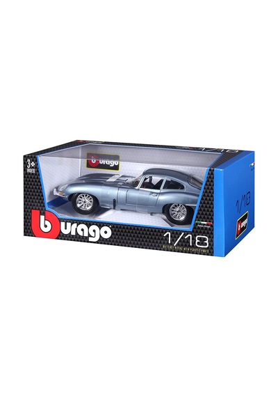 Burago 1/18 Ölçek Jaguar E-type Coupe Klasik Model Araba