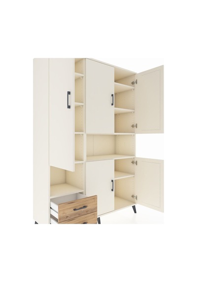 Hyperion Dolap 10 Raflı 2 Çekmeceli 5 Kapaklı 132x44x195 Aytaşı-aytaşı/çam Aytası/atlas Çam Hyperion Dolap 10 Raflı 2 Çekmeceli 5 Kapaklı 132x44x195 Aytaşı-aytaşı/çam Aytası/atlas Çam