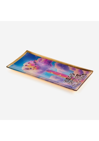 Mavi Cam Dream Giraffe Dekoratif Tabak 10x0,8x21 Cm