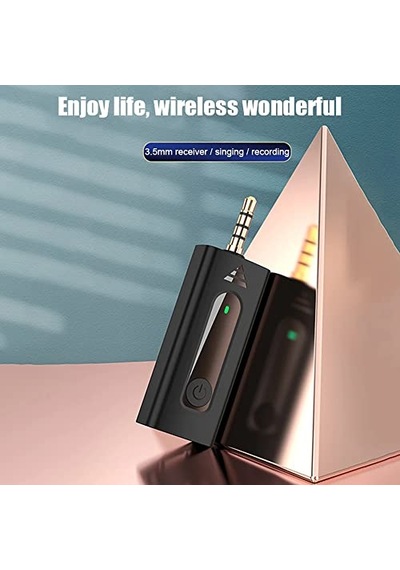Kablosuz Mikrofon Wireless İkili Yaka Mikrofonu 3.5mm Aux Girişli Sokak Müzisyenleri Amfi Hoparlör Bilgisayar Youtub