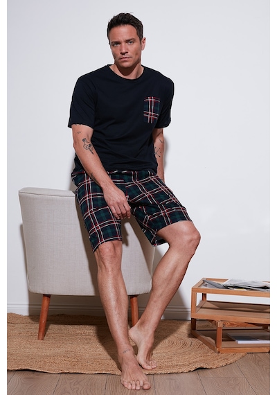Buratti Erkek Pijama Takımı 6572020 Lacivert Lacivert