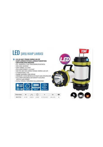 Klaus Ke47703 Led Kamp Lambası