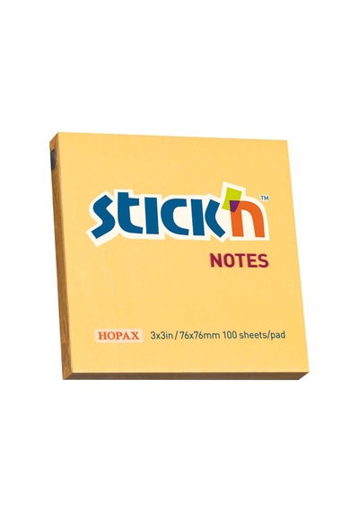 Hopax Stıckn Yapışkanlı Not Kağıdı 100 Yp 76x76 Pastel Turuncu He21391