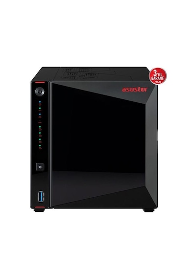 Asustor As5404t-8gb Celeron N5105-8gb Ram-2-diskli Nas Sunucu Disksiz